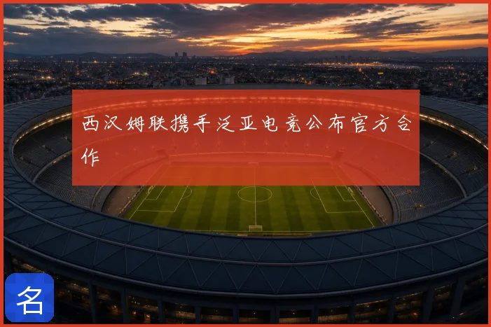 西汉姆联携手泛亚电竞公布官方合作